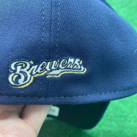 New Era Milwaukee Brewers MLB Team Classic 39THIRTY Medium/Large Hat Cap - Picture 4 of 4